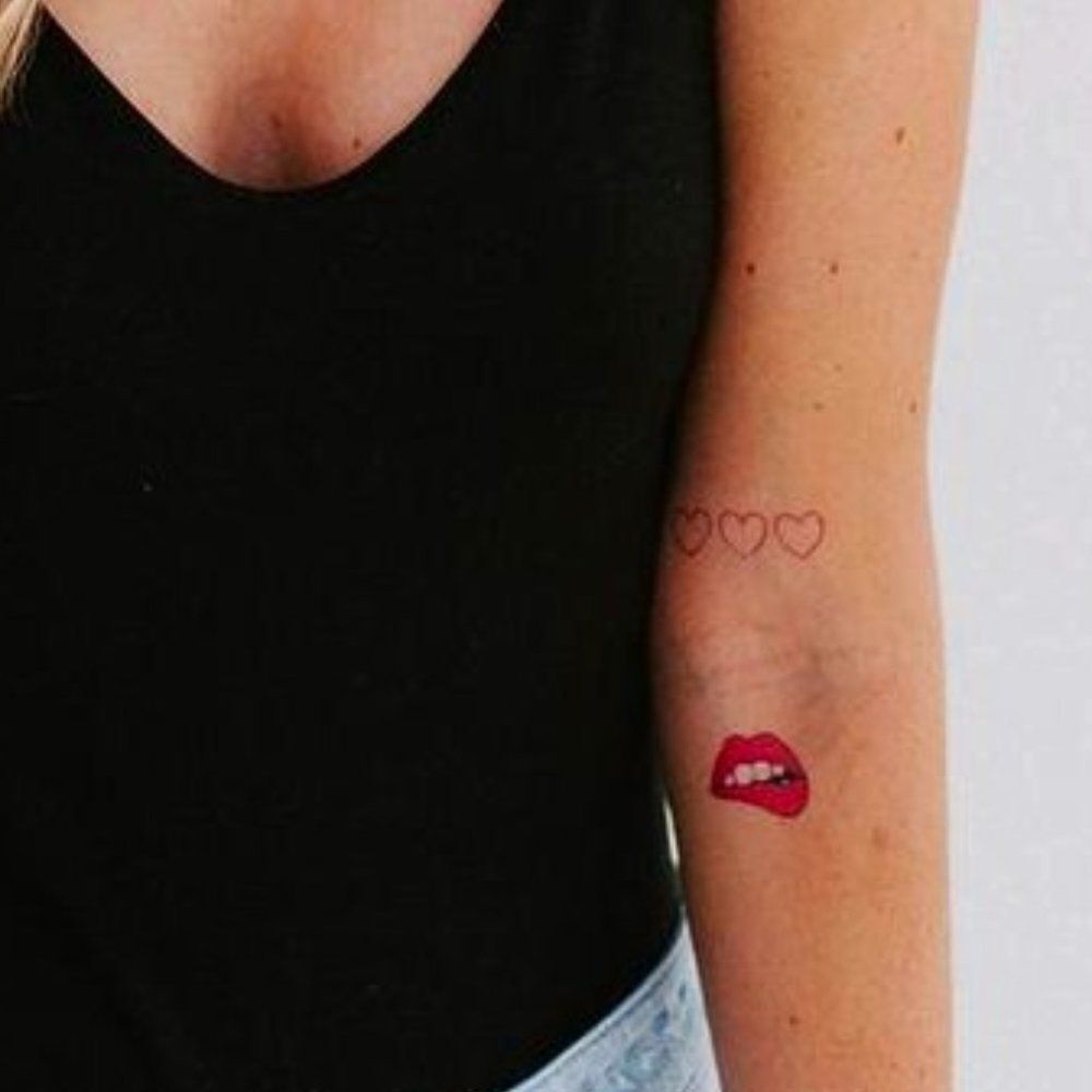 Pink Temporary Tattoos Pack - New - Picture 3 of 5